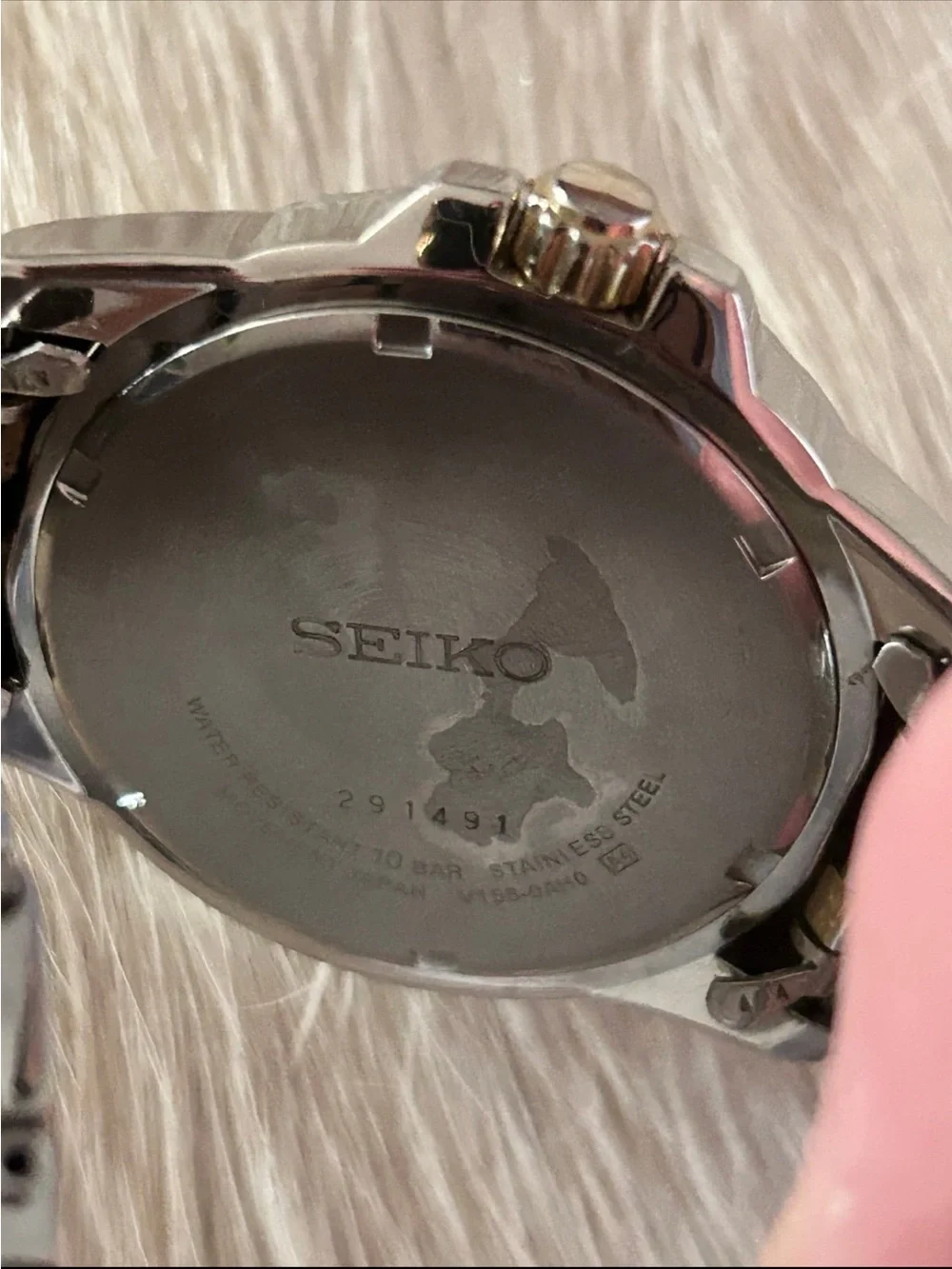 Seiko Solar SNE176 Men's Watch Two-Tone Stainless Steel